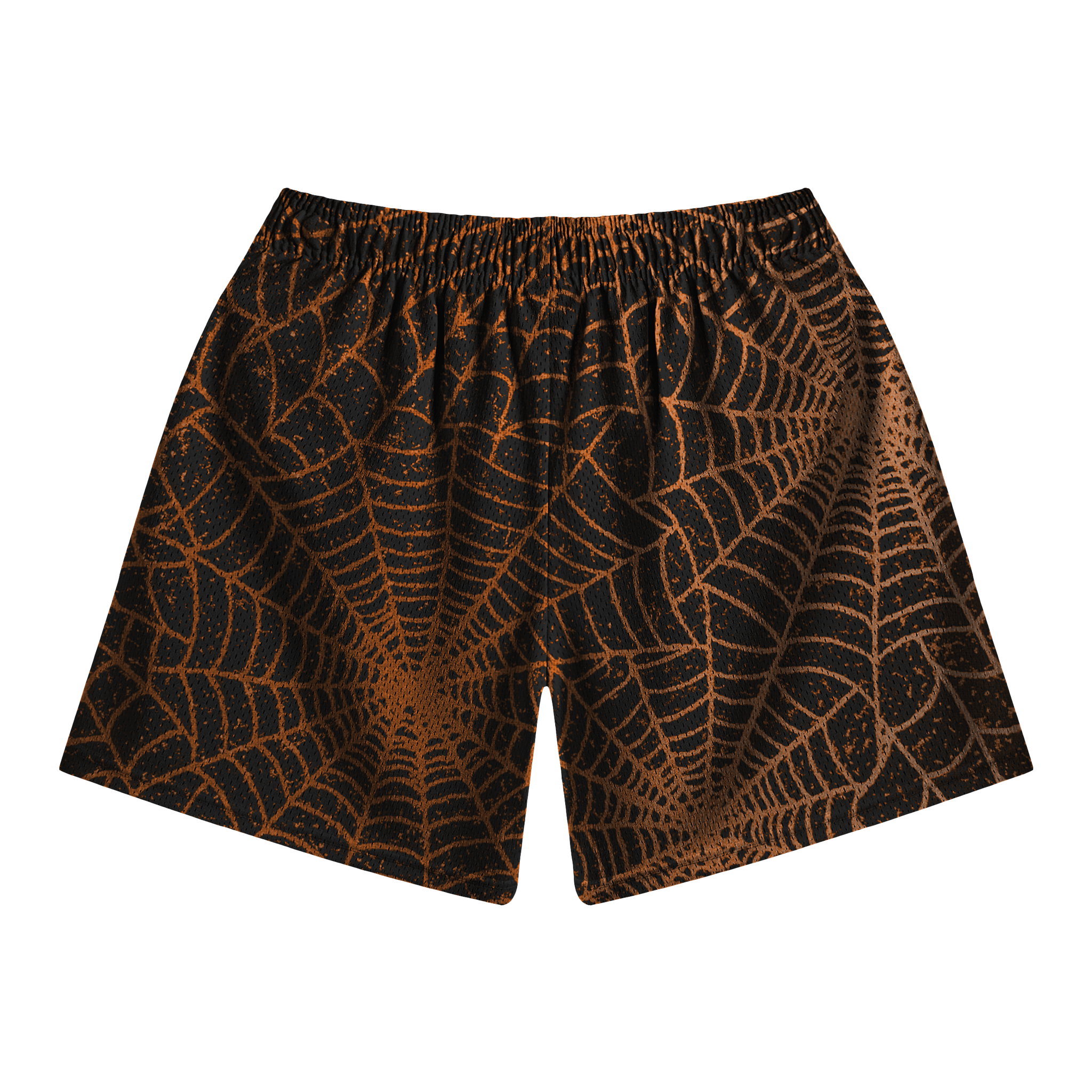 Orange Web Shorts