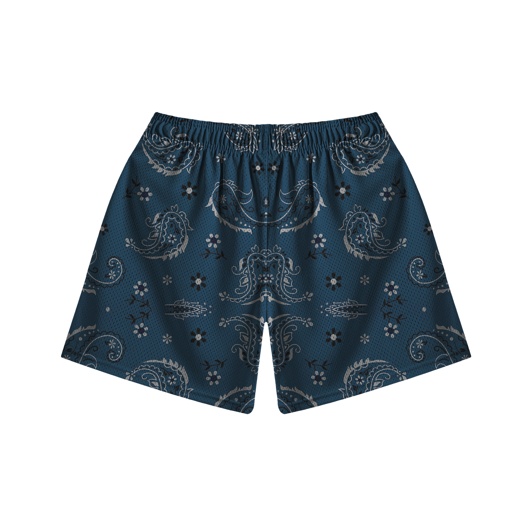 Blue Paisley Shorts